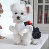 Abbigliamento per cani Pet Halter Dress Design floreale Poliestere Cute Puppy Princess Abiti estivi