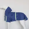 ملابس الكلاب الحيوانات الأليفة عاكسة مقاومة للماء معطفات المطر آمنة المشي الكلب معاطف المطر الخارجي