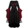 Costume a tema Retro Halloween gioco di ruolo Dai strega vampiro abito gotico fantasma abito da festa stampa abito da sposa fantasma medievale Z230804