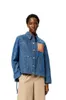 レディースジャケットデニムルーズロープリント長袖のアウトウェアコート衣類トップスS M L XL