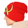 Basker Ryssland Sovjetunionen kommunist Sovjetunionen Bonnet Homme Fashion National Skullies Beanies Caps Creative Fabric Hats