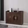 Sideboard-Küchenschrank aus schwarzer Eiche