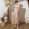 Vestuário étnico Chinês Cheongsams Chiffon China Tradicional Feminino Vestidos de Dama de Honra Para Meninas Africanas Elegante Qipao Vestido de Festa de Casamento