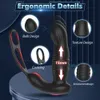 Vibrators Telescopische Anale Vibrator voor Man Penis Ring Bluetooth APP heren masturbator Speeltjes voor Mannen Gay Butt Plug Mannelijke Prostaat Massage 230803