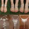 Fußkettchen 1 STÜCK Perle Barfuß Sandale Fußkettchen Fußkette Zehenring Strand Armband Für Frauen Mädchen Sommer Mode Geschenke