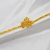 Conjuntos de joias de casamento cor de ouro para mulheres colar brincos dubai africano indiano nupcial acessórios conjuntos de flores 230804