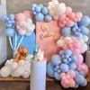 Inne imprezy imprezowe produkty pastelowe różowe niebieskie balony łuk girland zestaw chłopców dziewczęta płeć Odpowiedź baby shower balon dekoracje urodzinowe dekoracje globos 230804