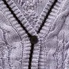 여자 니트 티 티 TF 가을 여성 스타 핑크 가디건 니트 스웨터 패션 따뜻한 스웨터 가디건 무지르 테이 v- 넥 lor 스웨터 230803