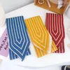 Foulards 95 9.5cm style coréen laine à pointe avant double face couleur assortie écharpe tricotée petit foulard assorti