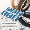 Tools 6pcs foss Rubber Puncture Patches Bicycle Tire Tyre Tube Repair Cycle Patch Kit No Glue Bicycle Inner Tube Puncture Repair Tools HKD230804