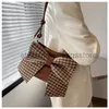 ショルダーバッグBaobao Women's 2023 New Fashion Autumn/Winter Bow Tie One Shoulder Body Bag Bag