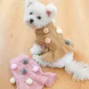 Hond Kleding Zoete Kat Jurk Gebreide Trui Herfst Winter Pet Party Bruiloft Meisje Mopshond Yorkies Chihuahua Puppy Perro Rok