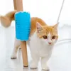 Pet Cat Self Groomer per cani Grooming Tool Depilazione Pettine Cani Pennello angolare Spargimento Taglio Dispositivo di massaggio con Catnip DH8866