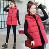 Gilets pour femmes 50-140KG Casual Hooded Down Vest Mode Coréenne Femmes Gilet Plus La Taille Manteau Lâche Sans Manches Coton Rembourré Veste D'hiver