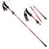 Trekking Poles Walking Cane Telescopic Baton Folding Walking Sticks Aluminium Alloy Crutches Trekking Cane vandring Trekking Poles North Pole HKD230804