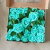 Dekorativa blommor 25st/box Artificial Blush Roses Realistic Fake w/STEM för DIY Wedding Party Buquets Baby Shower Home Decorations