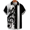 Hommes t-shirts pour hawaïen musique motif hauts mode Harajuku été manches chemise 2023 surdimensionné t-shirt homme vêtements 5XL