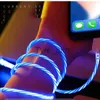 Chargers/Cables Hoest LED Glow Flowing Fast Charger Cable for Xiaomi Redmi Note 8 7 Pro Luminous Charging USB Cable For Huawei P20 Lite P30 Wir x0804