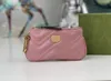 Carteras de diseñador para mujer Luxurys Marmont monedero de mujer de alta calidad estilista de moda Zig Zag pequeño bolso portatarjetas con letras dobles de metal marca G-773