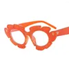 Sunglasses Mosengkw Fashion Sexy Cat Eye Flower Candy Color Women Retro Brand Design Reading Eyewear