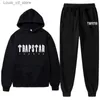 Kläd set kläd sätter barn träning trend huva 2 stycken set hoodie tröja tröja tröjor sportkläder jogging outfit trapstar boy 221028 t230804