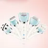 5in1 electric women epilator female shaver leg body hair removal lip chin depilatory lady bikini trimmer facial hair remover