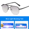 Reading Glasses Sun Multi-focal Progressive Reading Glasses Men Women Anti Blue Ray Presbyopic Glasses Computer Optical Far Near Eyeglass 230804