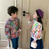 Sweats à capuche Sweats Design de printemps Sweat-shirts floraux colorés de style coréen pour les enfants de 17 ans garçons et filles pulls décontractés lâches 230803