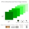 20 x 20 sztucznych bukszopolowych zabezpieczeń zieleni na zewnątrz, 6 sztuk