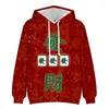 Mannen Hoodies Creatieve Mannen/Vrouwen Mode Lange Mouw China Mahjong 3D Print Sweatshirt Harajuku Streetwear Jassen