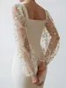 Sukienki swobodne eleganckie kobiety y2k mini bodycon sukienka cekin ozdobiona siatka z długim rękawem w szyku koktajlowym