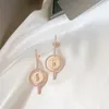 Stud high end anpassade utsökta gåvor 925 Sterling Silver Material 14K Rose Gold Plated Women's Earrings Move Series 230804