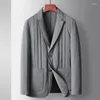 Men's Suits Winter Suit Blazer Cotton Silk Seamless Warm Thick Oversize Jacket Men Button Up Long Sleeve Coat Boys Parkas 3xl 4xl