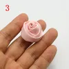 Decorative Flowers (3 Pcs) Artificial Flower Head Handmade DIY Wedding Home Decor Clothing Accessories Faux Small Rose Gift Flowe
