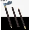 Trekking Poles Men Blue Resin Left And Right Handle African Rosewood Walking Stick Women Fashionable Canes Elegant Wooden Walking Cane HKD230804