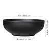 Dinnerware Sets Soup Bowl Black Serving Japanese Style Melamine Tableware Spicy Ramen Noodles Packets