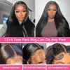 Human Hair Capless Wigs 13x4 Lace Frontal Human Hair Wig Indian Straight Hair HD Lace Front Wig Human Hair Transparent 5x5 Lace Closure Wig Pre Plucked x0802
