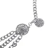 Belts Chains Tassel Clothes Decoration Three-layer Round Pendant Waist Chain Aluminum Metal Women Body