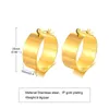 Hoop Earrings 10mm Wide Earring For Women Circle Huggie Stainless Steel Simple Everyday Jewelry