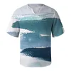 Hommes chemises décontractées hommes hawaïen plage été chemise esthétique impression surdimensionné T manches pulls Boho hauts Style ample Camisa Hombre