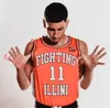 AAA Mens Illinois Fighting Illini Basketball Jersey Stitched Jayden Epps Luke Goode Brandon Lieb RJ Melendez Ty Rodgers Paxton Warden Dain Dainja Skyy Clark