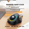 Muizen ProtoArc EM03 Draadloze Bluetooth Trackball Muis Oplaadbare Ergonomische RGB Backlit Rollerball voor Windows Mac iPad 230804