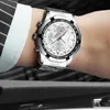 Wristwatches FNGEEN Luxury Men's Watches Stainless Steel Band Fashion Waterproof Quartz Watch For Man Calendar Male Clock Reloj Hombre S001 230804