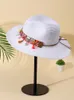 Viseiras 2023 Chapéu de praia com borla colorida para mulheres Bohe Cowboy Chapéus de sol de palha de verão proteção UV para férias ao ar livre atacado 230804
