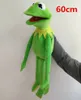 Plush Dolls 60cm funny Big Muppet Show Plush Animal Toys Plush Stuffed Frog Doll Plush Kermit Frog Hand Puppet Mouth Moving 230803