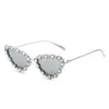 Óculos de Sol Brilhante Olhos de Gato Strass Feminino 2023 Designer Óculos de Sol UV400Diamante Gafas De Sol Mujeres
