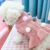 Hond Kleding Zoete Kat Jurk Gebreide Trui Herfst Winter Pet Party Bruiloft Meisje Mopshond Yorkies Chihuahua Puppy Perro Rok