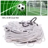 Balls 10 x 6.5 ft Full Size Football Soccer Goal Post Net Sports Match Training Junior Football Team Official Size for Mini Soccer 230803