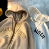 Erkek Hoodies Sweatshirts y2k Zip Up büyük boy kazak sonbahar bahar kapüşonlu kadın grunge hoodie sokak giyim rahat estetik z230804