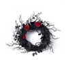 Decorative Flowers Artificial Branches Wreath Halloween Decorations Wreaths For Doors Window Flower Garland Festival Party Supply Decoration